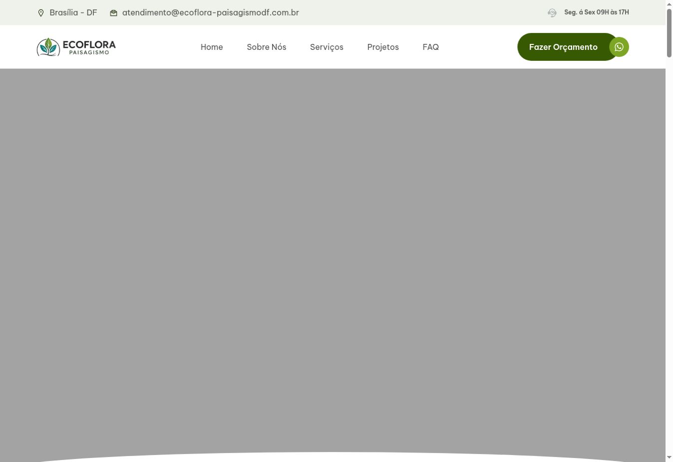 Captura do site Ecoflora Paisagismo