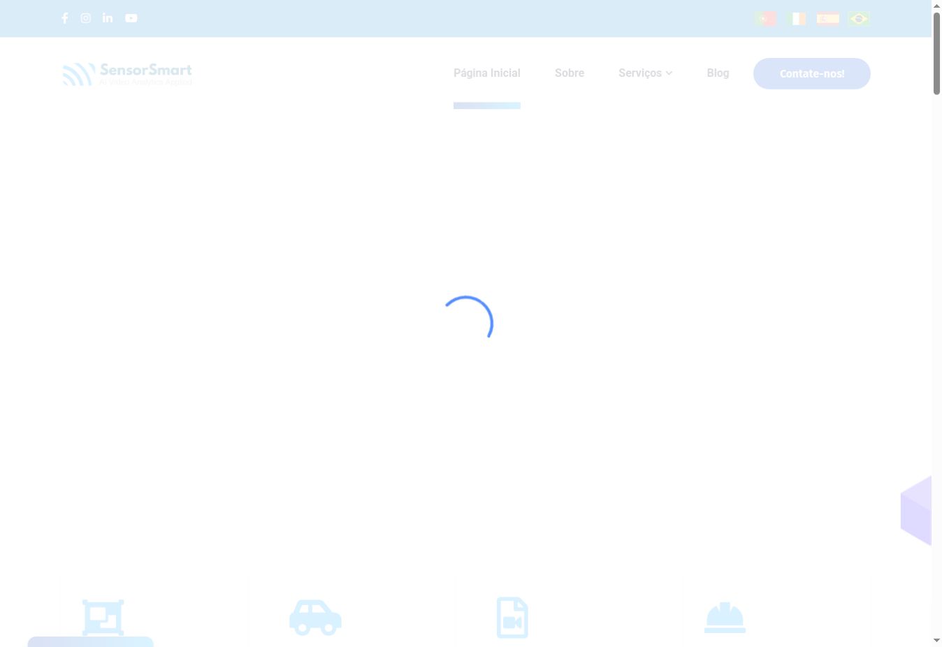Captura do site SensorSmart